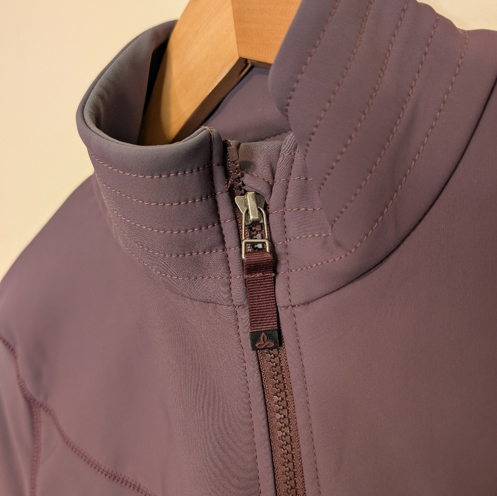Prana Longline Softshell Zip Jacket Plum Purple W… - image 2